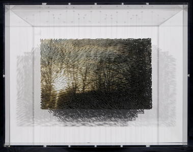 With You, 2008 (cut photo in acrylic case)