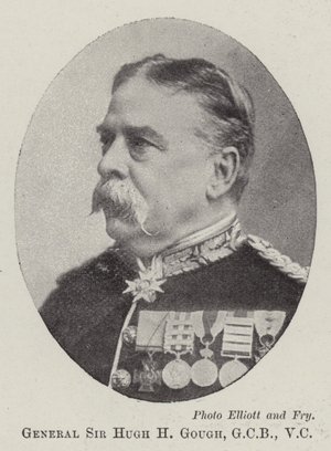 General Sir Hugh H Gough, GCB, VC (b/w photo)