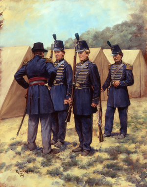 4th Alabama Infantry Regiment, Canebrake Rifle Guards, 2004 (oil on board)