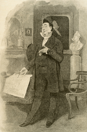 Charles Dickens (1812-1870).  "Martin Chuzzlewit", 1843-1844. Mr. Pecksniff. La Ilustracion Iberica, 1898.
