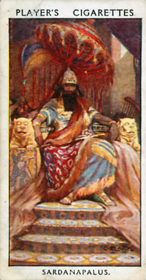Sardanapalus (colour litho)