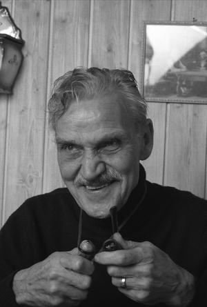 Oslo January 22, 1988. Actress Rolf Søder, here with pipe …, 1988 (photo)