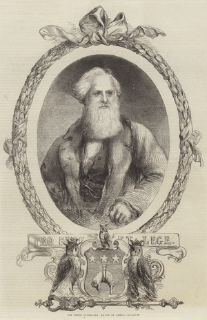 Sir Peter Fairbairn, Mayor of Leeds (engraving)