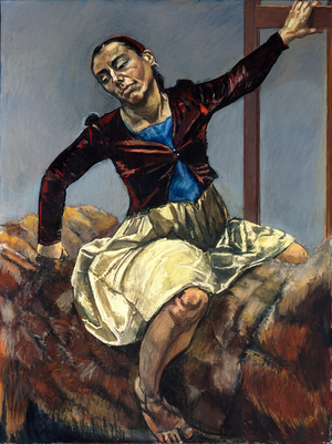 Snow White on The Prince’s Horse, 1996 (Pastel on paper on aluminium)
