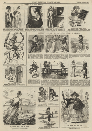Page from Ally Sloper's Half-Holiday, 21 August 1886 (engraving)