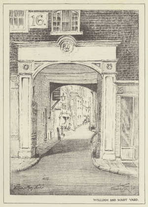 William and Mary Yard (litho)