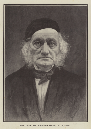 The late Sir Richard Owen, KCB, FRS (engraving)