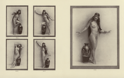 Page from La Beaute, Album XXVII, c 1910-20 (b/w photo)