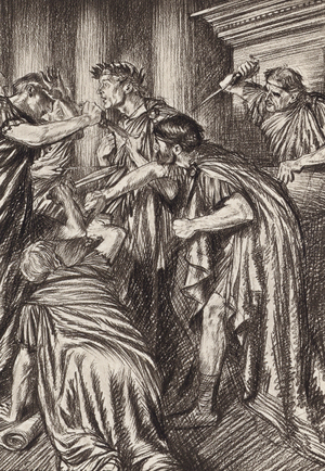 William Shakespeare: The Tragedy of Julius Caesar, Act III, Scene 1 (litho)