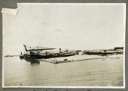 Dockyard, Port Sudan, 1925 (b/w photo)