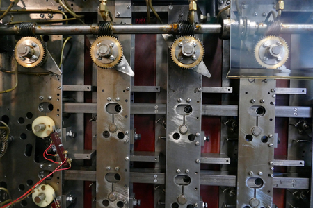The bombe electro-mechanical device used to decipher German Enigma messages during World War II