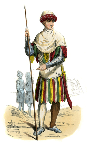 English Soldier during reign of Henry VI - male costume