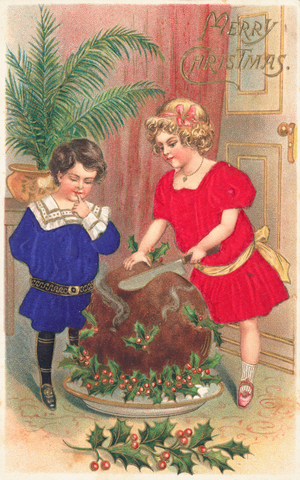 British Christmas card (colour litho)