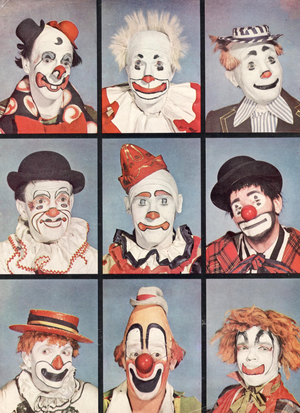 Clowns Magazine Plate, USA, 1940s