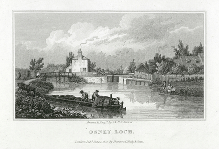 Oxford: Osney Loch (engraving)