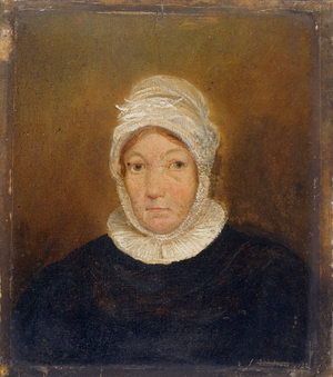 Mrs Alun, 1822 (oil on tinplate)