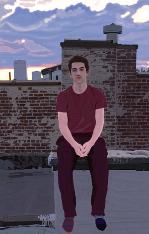 Emmitt On Roof, Brooklyn (digital art)