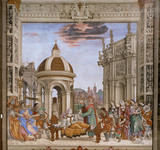 Saint John Evangelist resurrects Drusiana (painting)