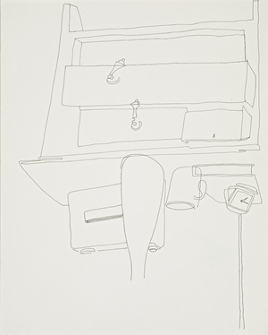 Composition with chest of drawers, 1969 (drawing)