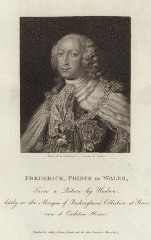 Portrait of Frederick Louis, Prince of Wales (engraving)