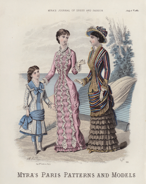 Myra's Paris Patterns and Models (coloured engraving)