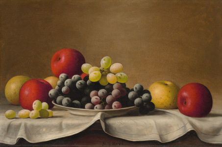 Still Life, Apples, Grapes, n.d. (oil on canvas)