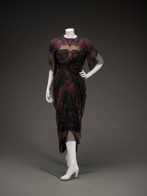 Dress, 1990 (silk chiffon & faux pearls) 