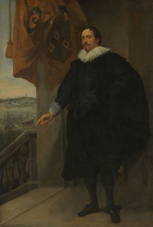 Portrait of Adriaan van der Borcht, 1634 (oil on canvas)