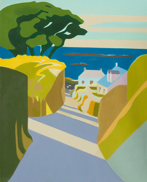 Rue du Lorier, 2018 (acrylic on paper)