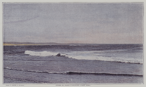Northern entrance to the Bay of Arcachon, France (colour photo)