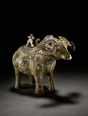Ritual ram-form wine vessel, Gong, late Shang Dynasty (bronze) (see also 3618914)