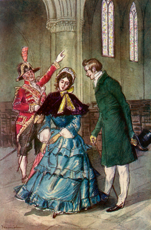 'Monsieur, the spire the spire!', illustration from 'Madame Bovary' by Gustave Flaubert, English Edition, 1902 (print)