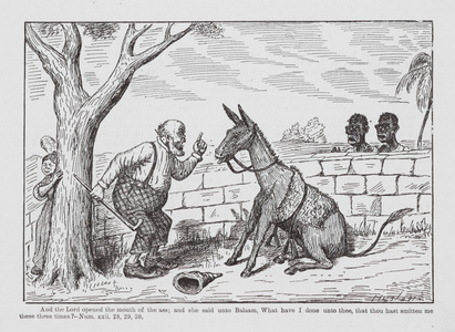 One of Watson Heston's Old Testament Stories Comically Illustrated (litho)