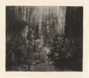The Three Crosses, c.1653-55 (engraving)