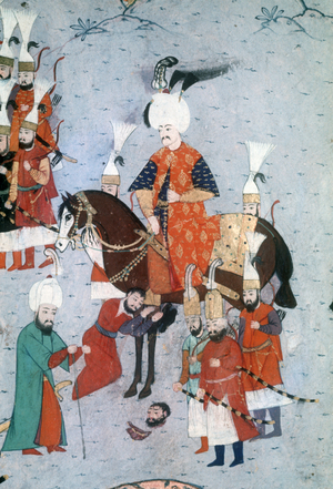 Suleyman I, Ottoman sultan from 1520-1566, in Moldavia,  detail