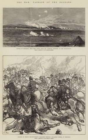 The War, Passage of the Balkans (engraving)