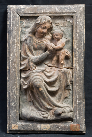 Madonna with Child Jesus, c.1500-1550 (painted stucco)