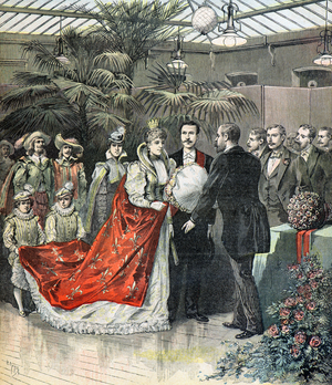 Parisian laundresses elect their queen, 1893 (illustration)