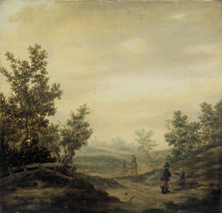 Road in the Dunes, c.1629-1684 (oil on panel)