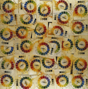 Accumulation of Colour Charts; Accumulation de Chartes de Couleur, 1969 (colour charts in polyester and plexiglass)