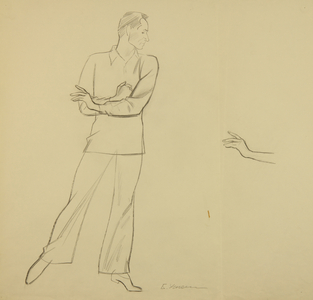Yury Grigorovich, 1972 (pencil on paper)