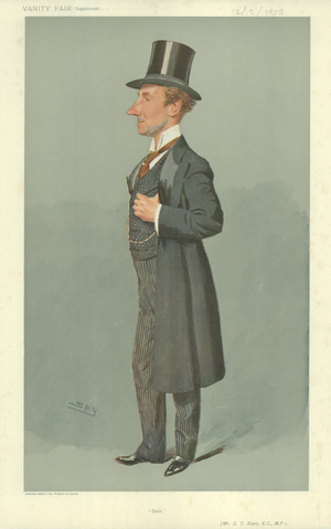 Sir Samuel Thomas Evans (colour litho)
