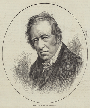 The late Earl of Lonsdale (engraving)