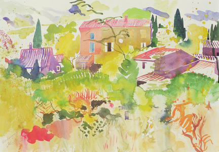 Vendanges I, 2007 (watercolour)