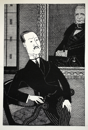 Mr John Walter of 'The Times', illustration from Eighty Eight Cartoons by Powys Evans, pub. Cayme Press, 1926 (litho)