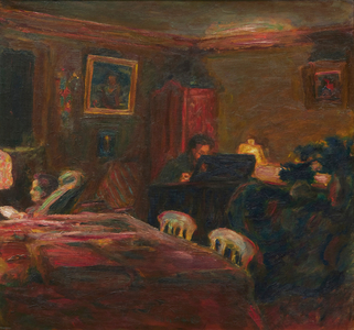 Claude Terrasse at the Piano, under the Lamp (Au Grand-Lemps), 1907 (oil on canvas)