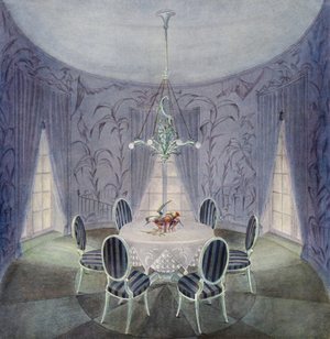 Dining-Room (colour litho)