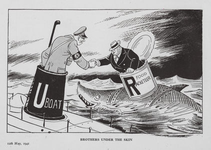 Strube WW2 cartoon (litho)