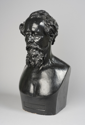 Copy of a bust of Charles Dickens, 1871 (plaster)