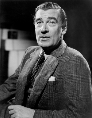 Walter Pidgeon, Head and Shoulders Publicity Portrait for the Film, "The Miniver Story", MGM, 1950 (b/w photo)